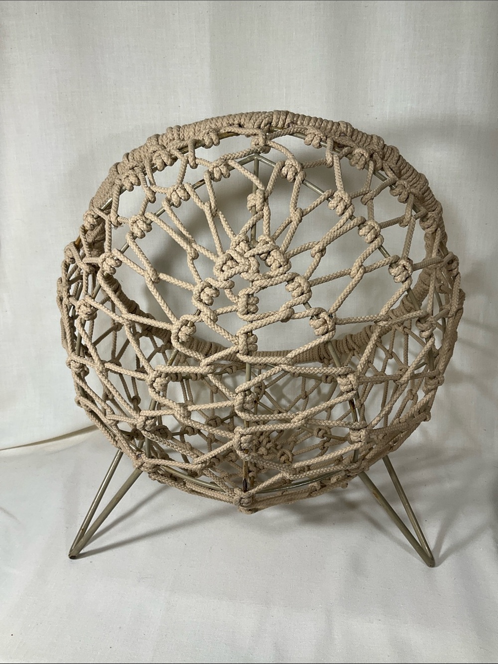 Woven Rope Cat Bed with Cushion - Picture 4 of 16